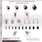 Service Caster 3.5 Inch 316SS Soft Rubber Swivel 3/8 Inch Threaded Stem Caster Set Lock Brake SCC-SS316TSTTL20S3514-SRS-381615-4 - alternate 5